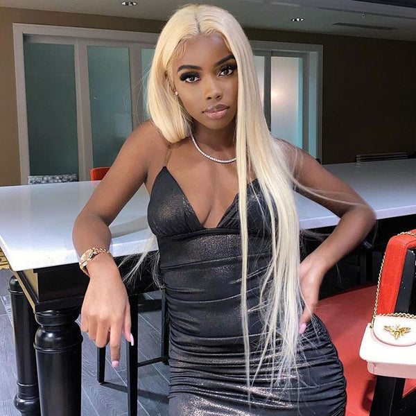 613 Blonde Straight 13x4 Lace Front Human Hair Wigs
